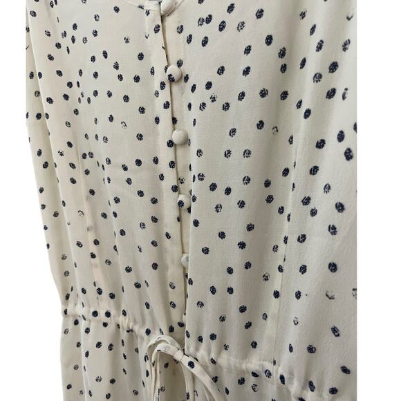Rails Frida Ivory Speckled Ruffled Hem Dress Size Large - Picture 10 of 12